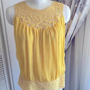 Catherine Malandrino yellow blouse